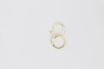 Load image into Gallery viewer, Flat Hoop Earrings (S)
