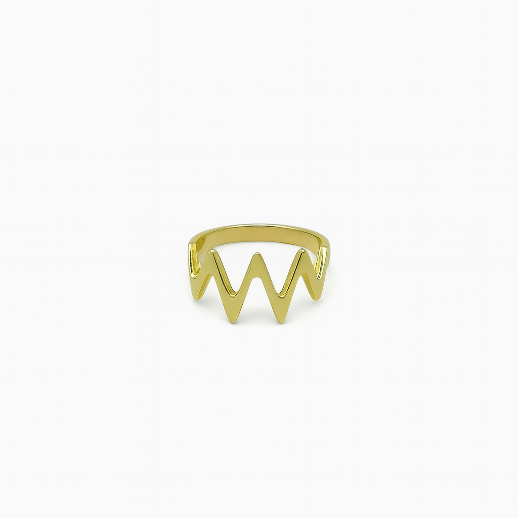 Heartbeat Ring 18K Gold