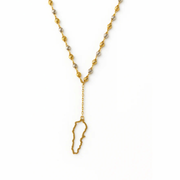 Lebanon Map Necklace 18K Gold