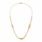 Load image into Gallery viewer, Beaded Chain Necklace 18K Gold