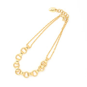 Rounded Link Bracelet  18K Gold