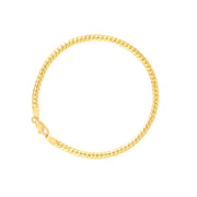 18K Pure Gold Flat Bracelet