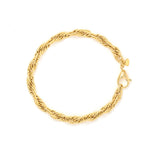 Load image into Gallery viewer, Gold Rope Bracelet 18K Gold