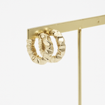 Load image into Gallery viewer, Italian Chuncky Earrings 18K Gold
