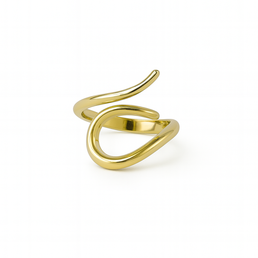 Wave Ring 18K Gold