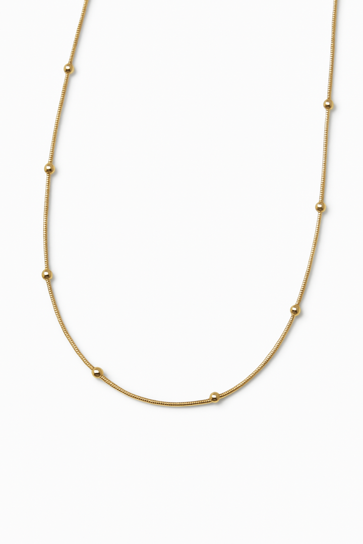Six Balls Necklace 18K Gold