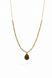  Turquoise Gold Necklace 18K Gold