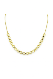 Rounded Link Necklace 18K Gold
