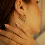 Load image into Gallery viewer, Geometrical Earrings 18K Gold
