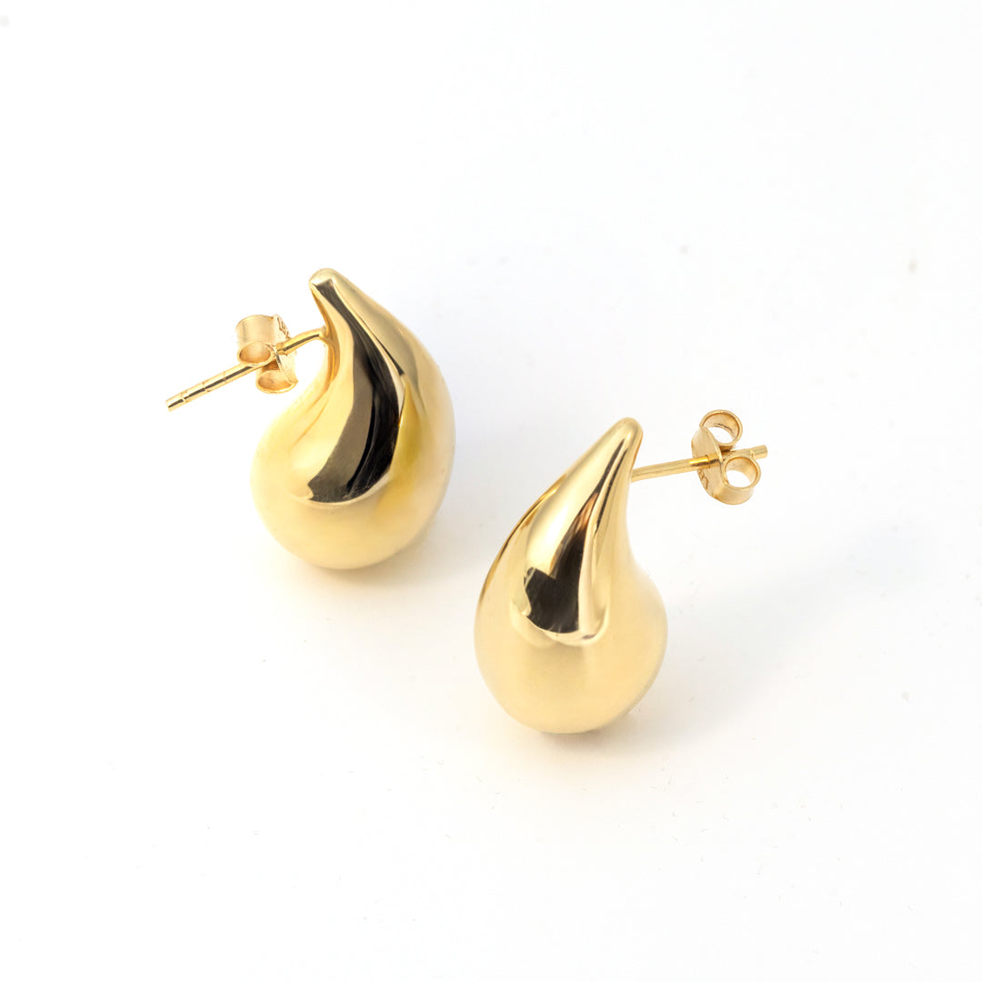 Teardrop Earrings 18K Gold