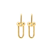 TF Earrings 18K Gold