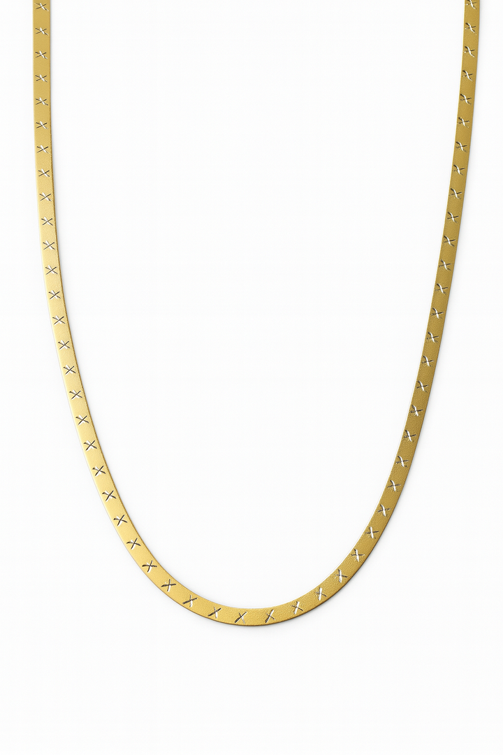Flat Stars Necklace 18K Gold