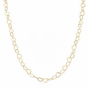 Golden Hearts Chain 18K Gold Necklace