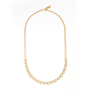 Rounded Link Necklace 18K Gold