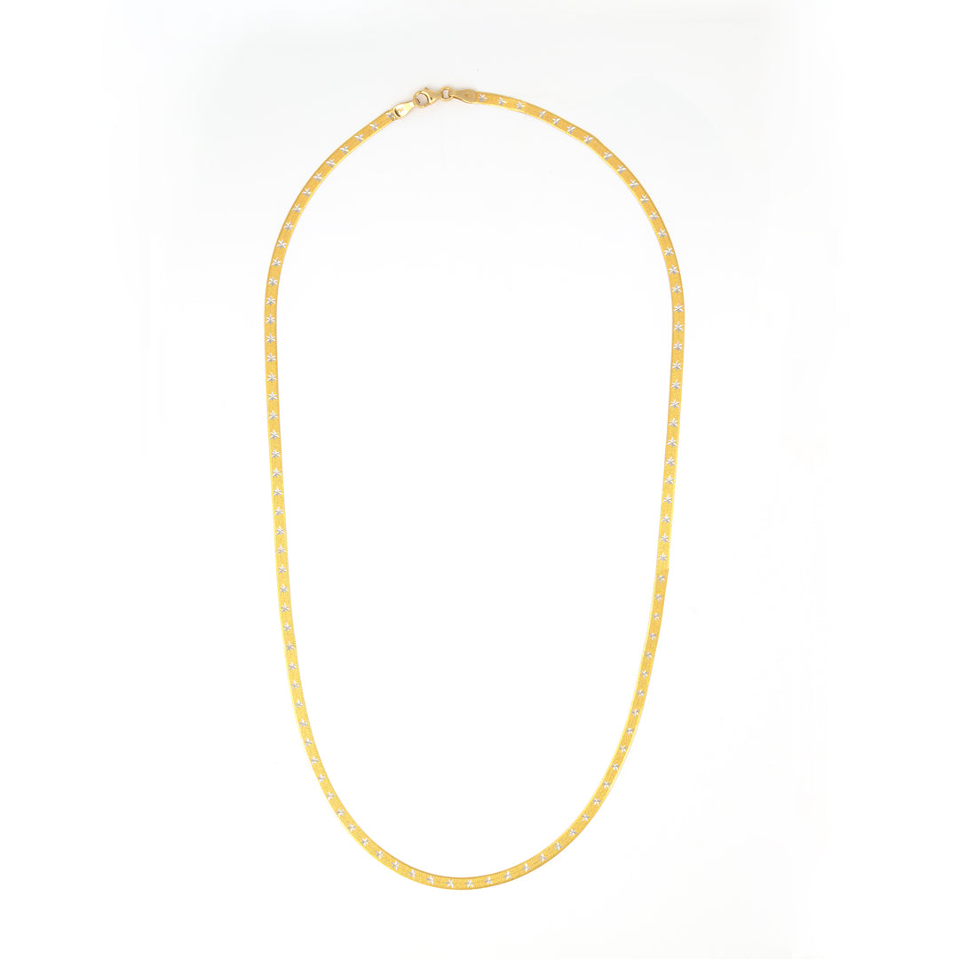 Flat Stars Necklace 18K Gold