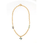 Load image into Gallery viewer, Mediterranean Enamel Necklace 18K Gold