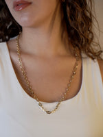 Load image into Gallery viewer, Rounded Link Necklace 18K Gold

