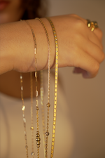 Load image into Gallery viewer, Flat Stars Necklace 18K Gold
