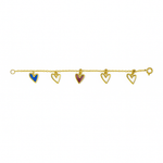 Load image into Gallery viewer, Love Charms Girls Bracelet 18K Gold
