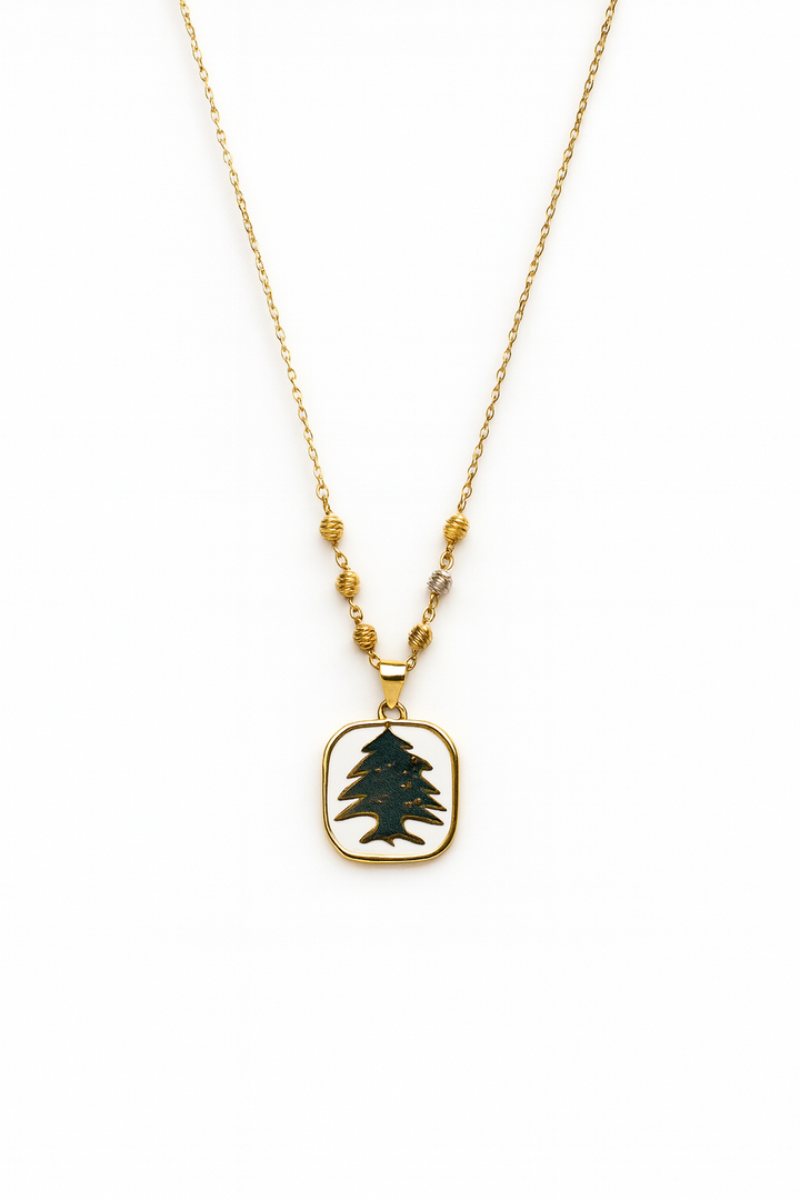 Cedar Gold Necklace 18K Gold