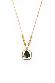 Cedar Gold Necklace 18K Gold