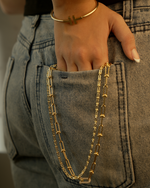 Load image into Gallery viewer, Bold Choker with Zirconia 18K Gold
