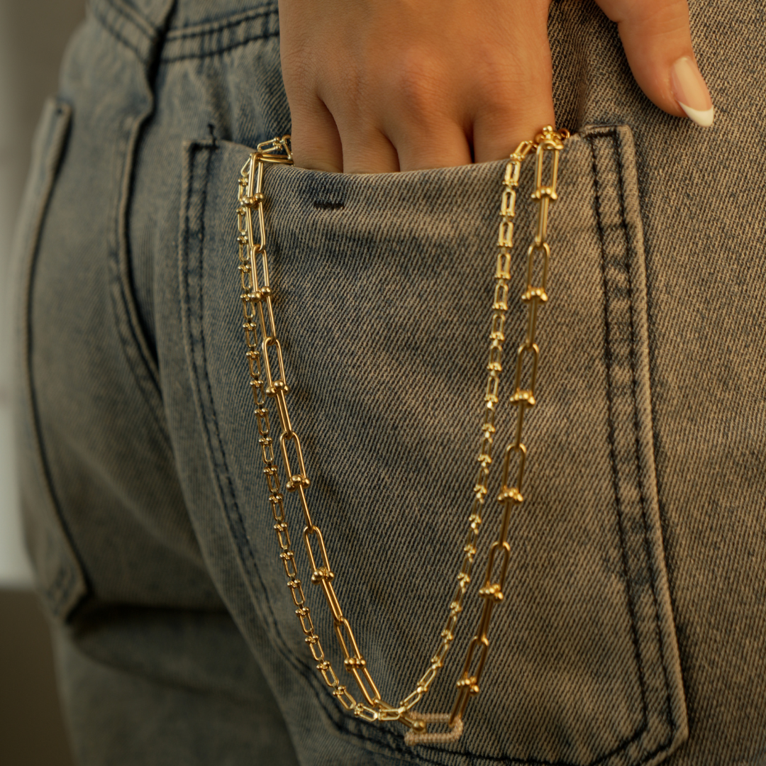 GZTF Chain Necklace 18K Gold